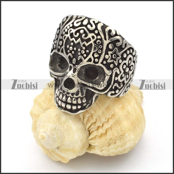 Stainless Steel Skull Rings -r000425