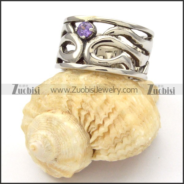 Stainless Steel Stone Rings -r000500