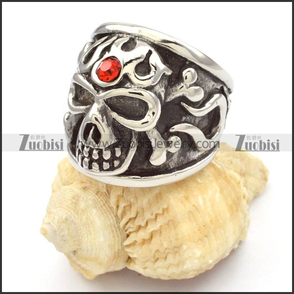 Men's punk rings in Stainless Steel Metal -r000477