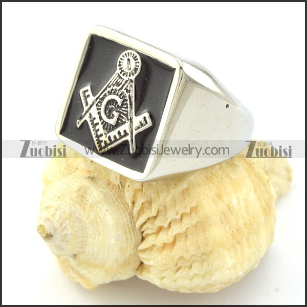 Unique Mason Rings Men in Stainless Steel with Special Meaning -r000881