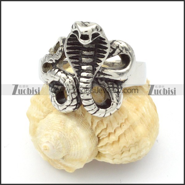 Stainless Steel The snake Rings -r000369