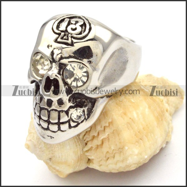 Stainless Steel Skull Rings -r000474
