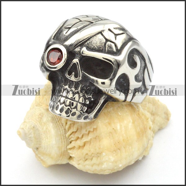 Stainless Steel Skull Rings -r000428