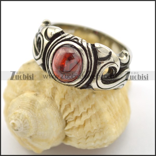 Red Opal Ring for Ladies r001727