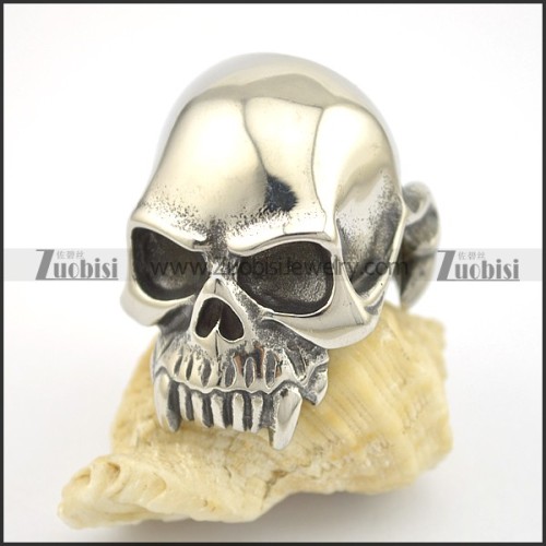 bald bloodsucker skull ring r001744