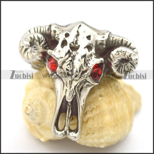 sheepshead skeleton ring r002138