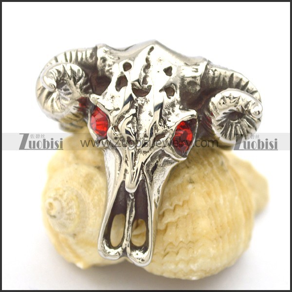 sheepshead skeleton ring r002138