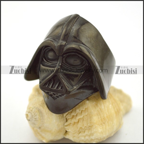Black Plated Knight Ring r002722