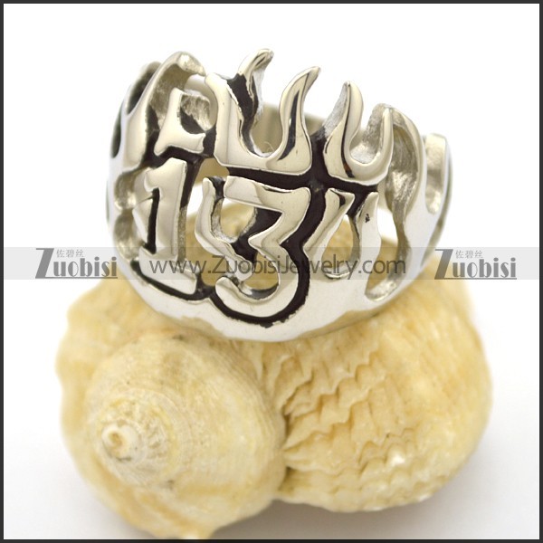Flame 13 Biker Ring r002769