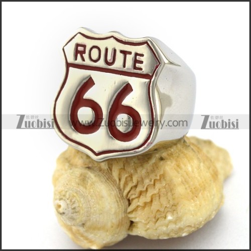 Red Epoxy Route Ring r003034