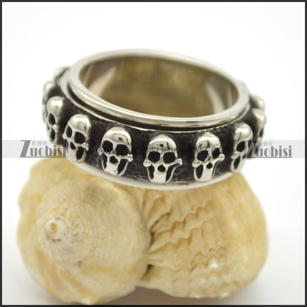 SS Skulls Ring Band r002758