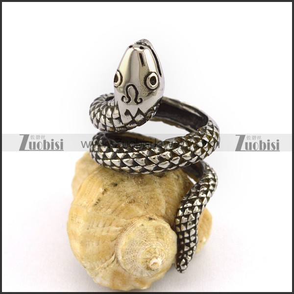 Stainless Steel Snake Ring for Unisex r003043