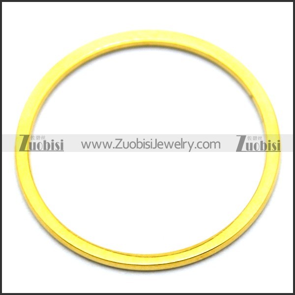 Simple Gold Plating Thin Little Stainless Steel Ring r005871