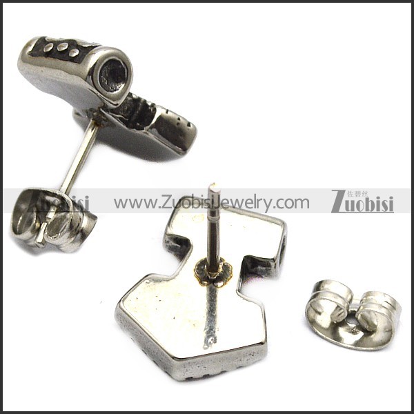 316l stainless steel thor earring e001577