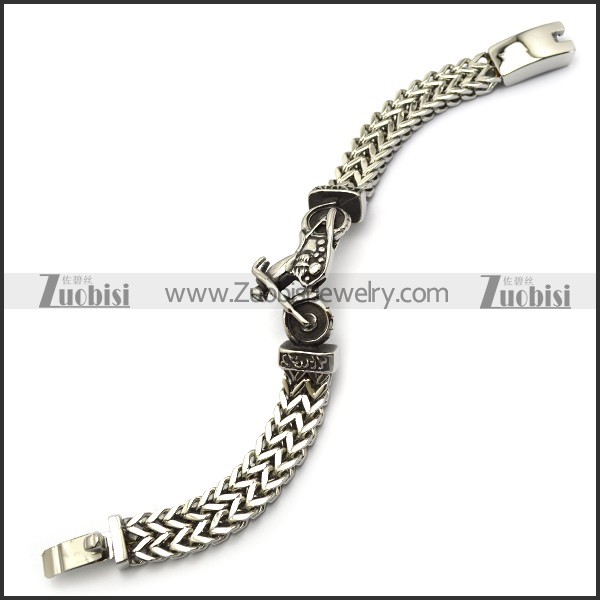 silver chain bracelet motorcycle for outlaw riders b006702