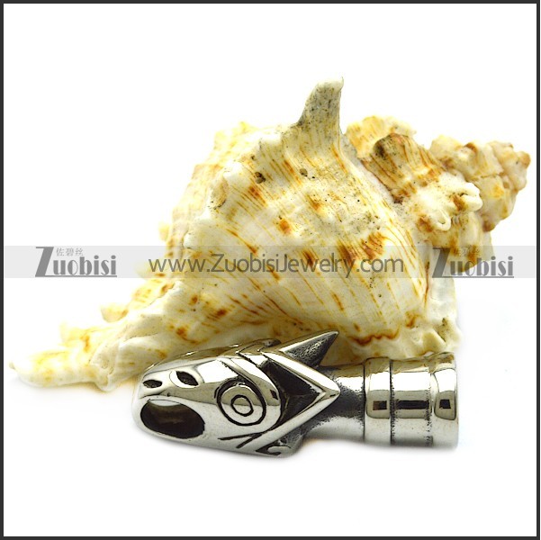 stainless steel viking wolf head end cap a000751