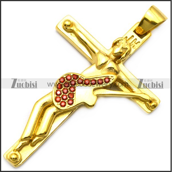 french rock fans red rhinestones JH locket charms in gold plating p008527