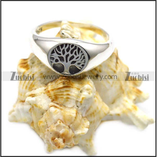 the tree of life sterling silver ring r006086