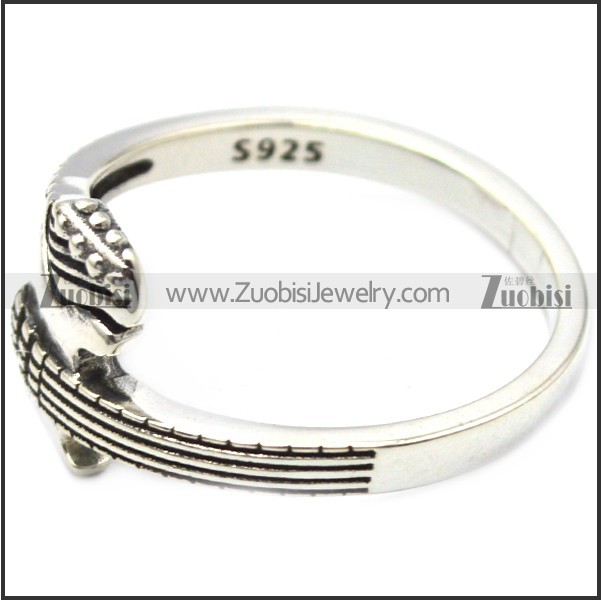 sterling silver guiter ring for rock fan r006085