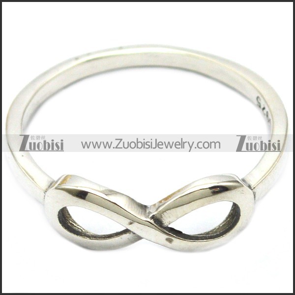 lucky 8 sterling silver ring for beauty r006305