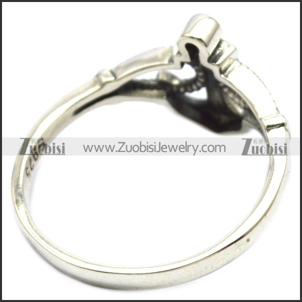 sterling silver anchor ring r006303