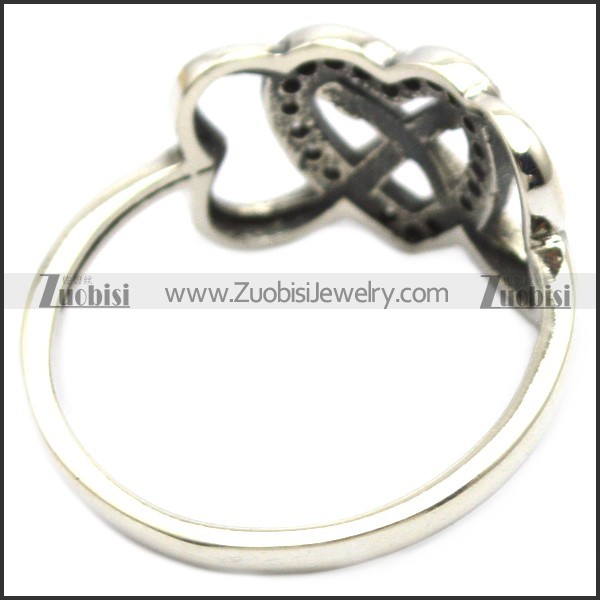 925 sterling silver heart ring for girls r006302