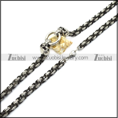 stainless steel skull chain for matching big skull pendants n002331