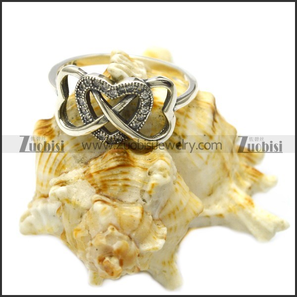 925 sterling silver heart ring for girls r006302