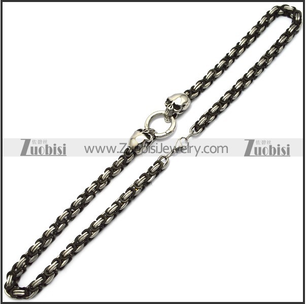 stainless steel skull chain for matching big skull pendants n002331