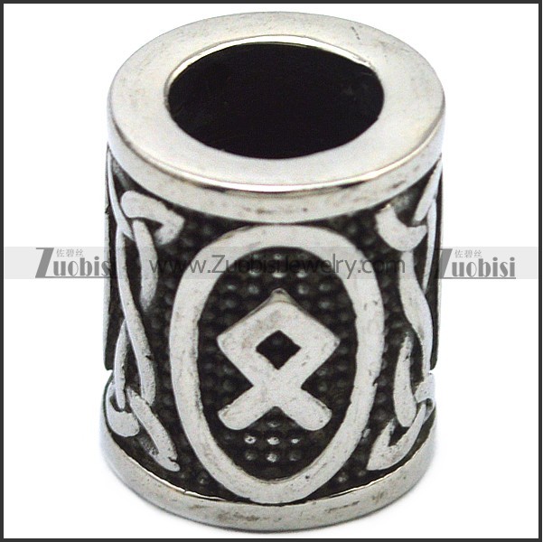 Stainless Steel Charm as Beard Beads a000872