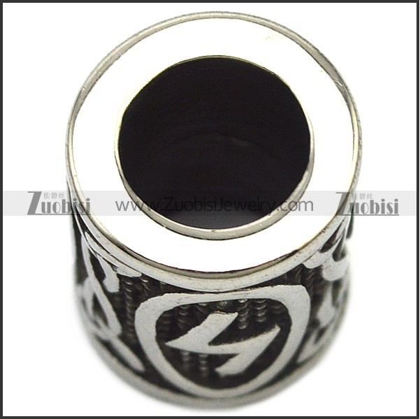 Stainless Steel Viking Runes Beard Beads a000869