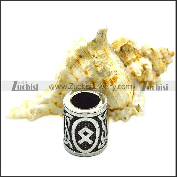 Stainless Steel Charm as Beard Beads a000872