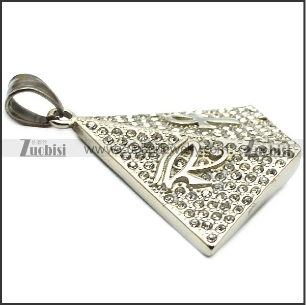 Egypt Nile Key Ankh Pendant in Stainless Steel p009064