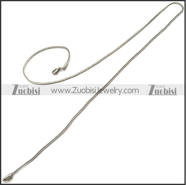 2MM Shiny Silver Stainless Steel Franco Chain n002731