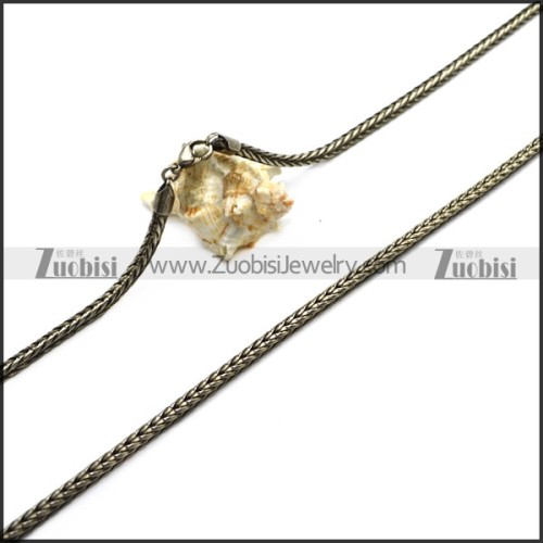 Retro Stainless Steel Franco Chain Necklace n002809