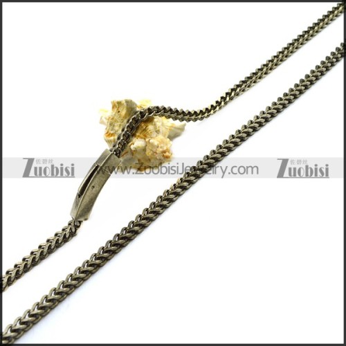 4MM Vintage Silver Stainless Steel Franco Chain n002810