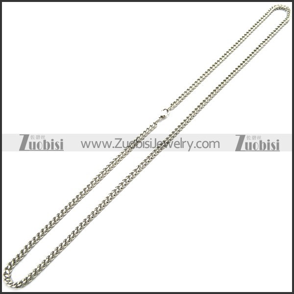 4MM Silver Stainless Steel Franco Link Chain n002719