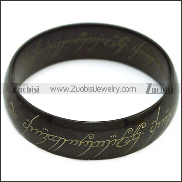 Gold Color The One Ring Lord  Stainless Steel Ring Laser Etched r007444