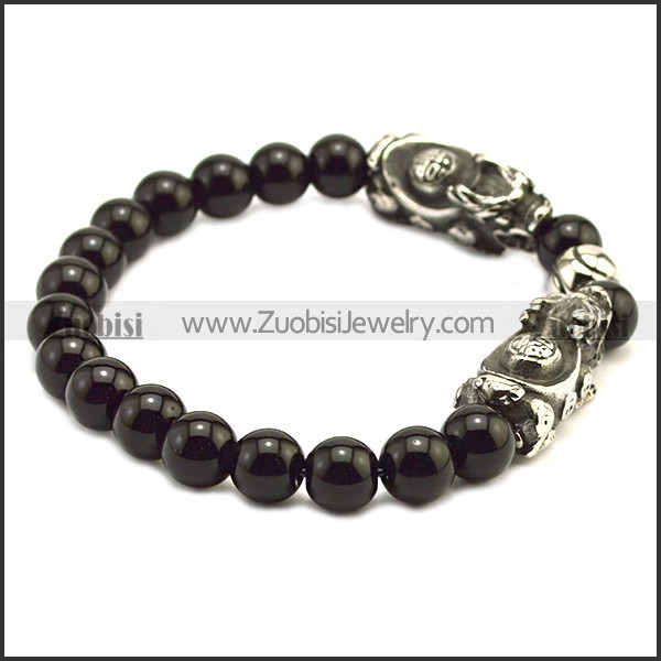 Fashion Antique Lucky Feng Shui 3D Pixiu Bracelet b009630