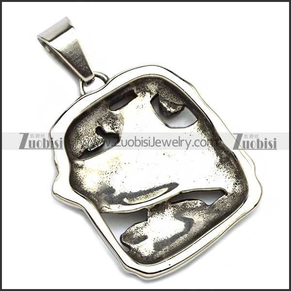 Stainless Steel Shark Pendant p010159