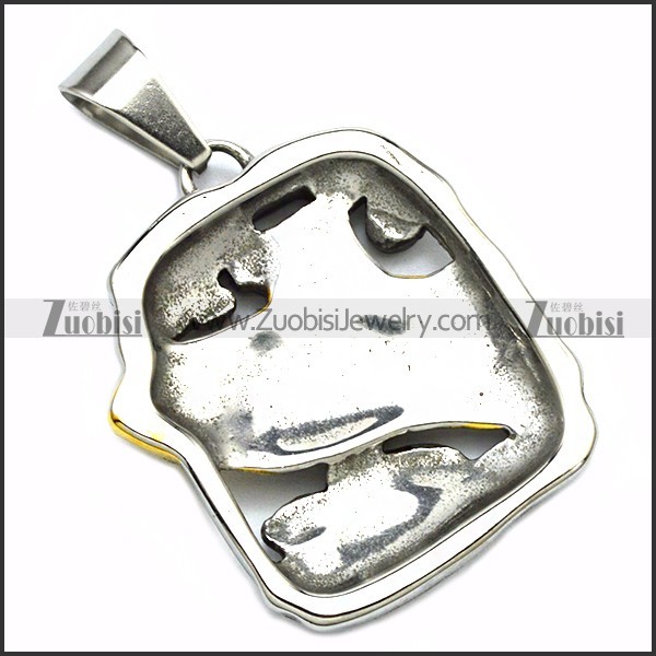 Golden Stainless Steel Whale Shark Pendant p010160