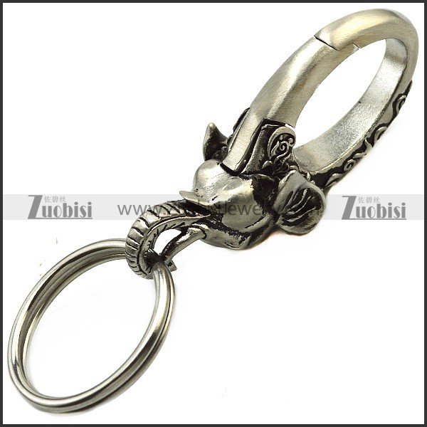 Stainless Steel Elephant Keychain k000070