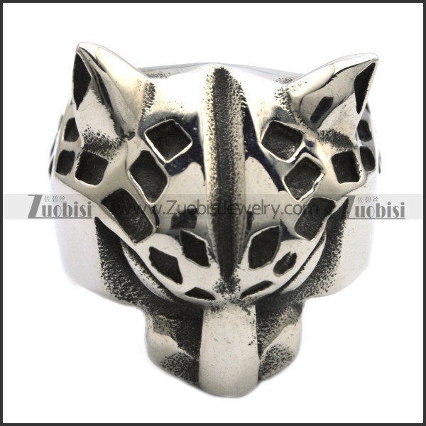 Stainless Steel Leopard Ring JR350109
