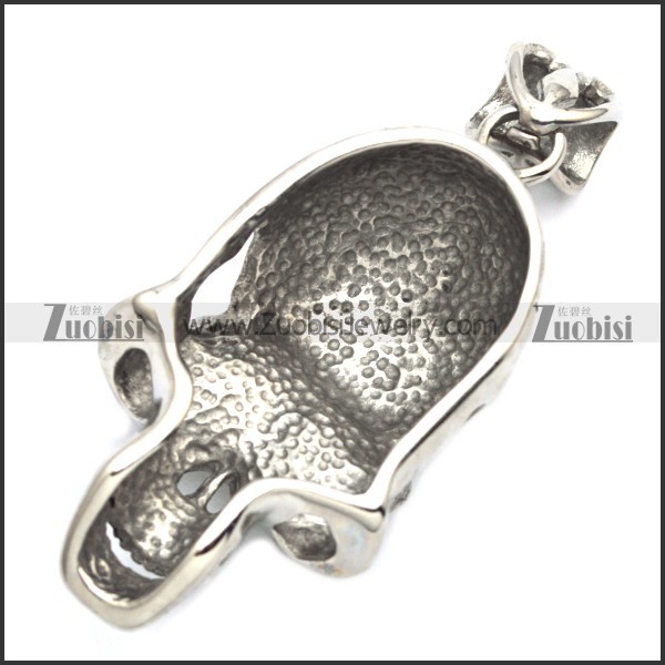 85mm large skull head pendant p001546