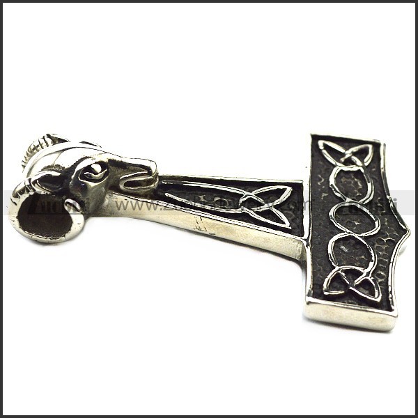 Stainless Steel Hammer of Thor Pendant -p000845