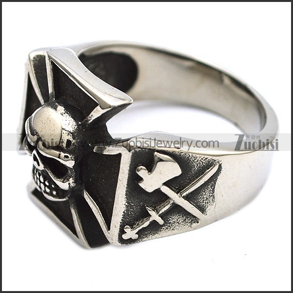 great 316L Stainless Steel Biker Ring with punk style for Motorcycle bikers - r000524