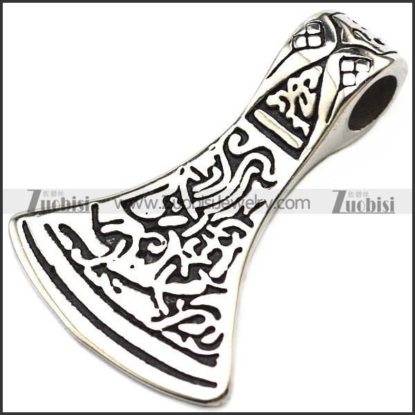 Stainless Steel Axe Pendant -p001091