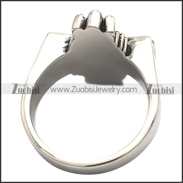Normal Stainless Steel Cross Ring - r000079