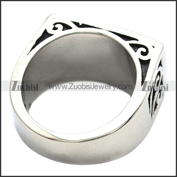 Wall Gecko Stainless Steel Ring r003846