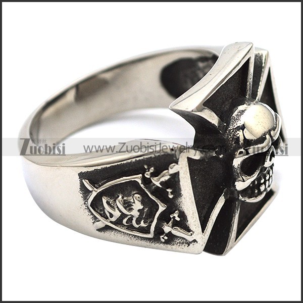 great 316L Stainless Steel Biker Ring with punk style for Motorcycle bikers - r000524